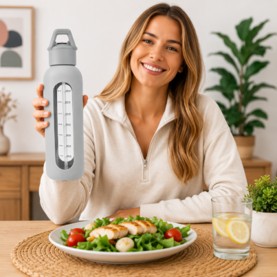 grey water bottle with volume marking (2)